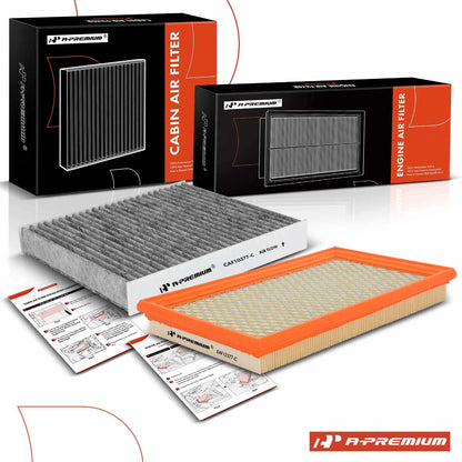 2X Engine & Cabin Air Filter for Subaru Impreza (2002–2007) E880L, CF10377