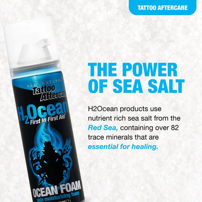 H2Ocean Ocean Foam Tattoo Aftercare for (Water Based, 2 oz)
