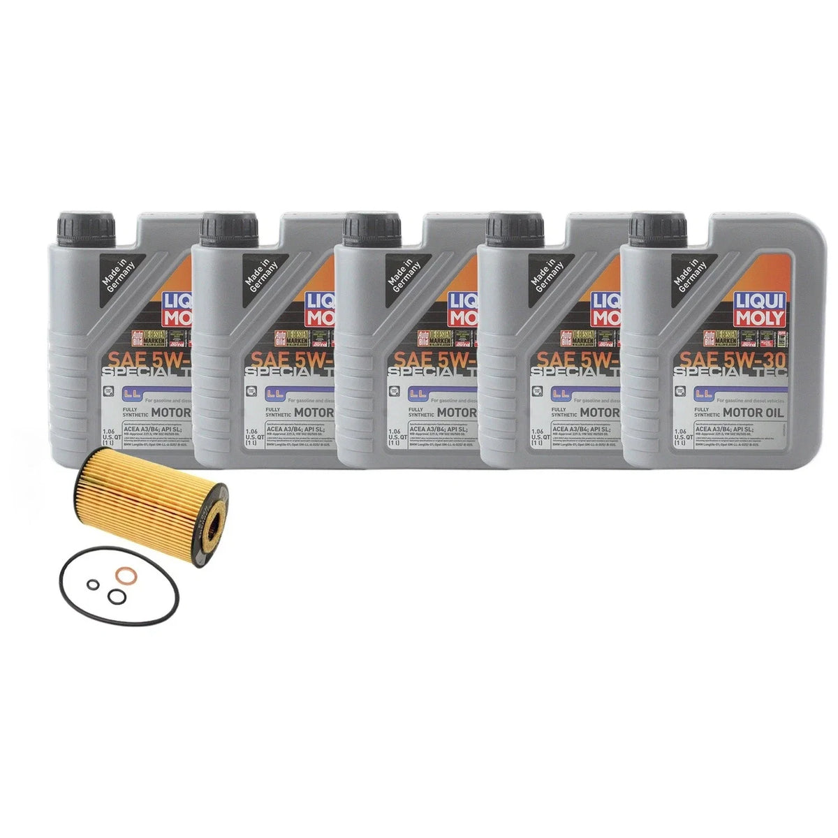 5L Liqui Moly SpecialTec LL 5W30 Engine Oil Change Kit for BMW E36 318i Z3 (1995–2002)