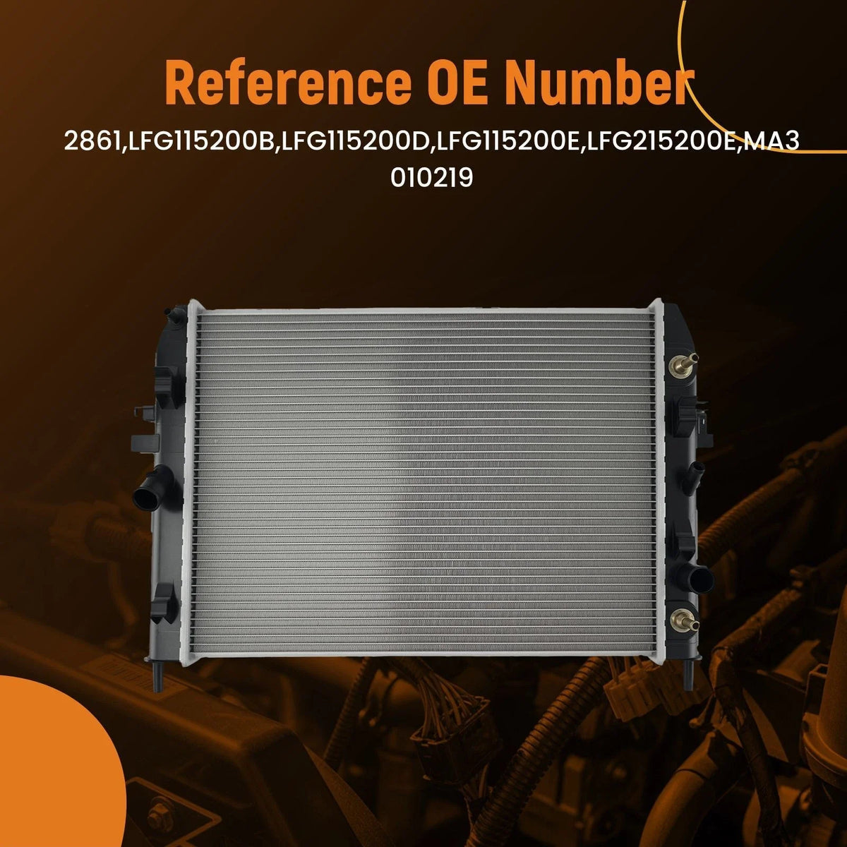 Aluminum Radiator for Mazda MX-5 Miata 2.0L (2006–2015) LFG115200B LFG115200E