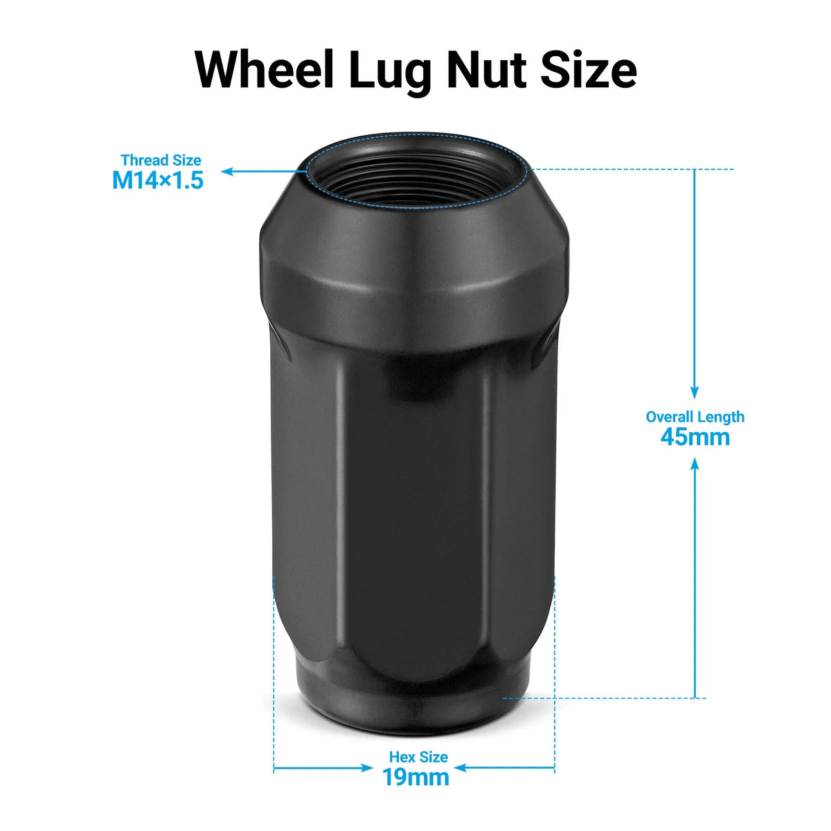 Set of 24 Chrome Lug Nuts for Ford Expedition F-150 Ram 1500