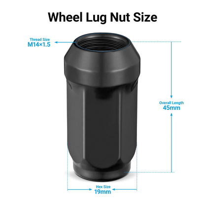 Set of 24 Chrome Lug Nuts for Ford Expedition F-150 Ram 1500