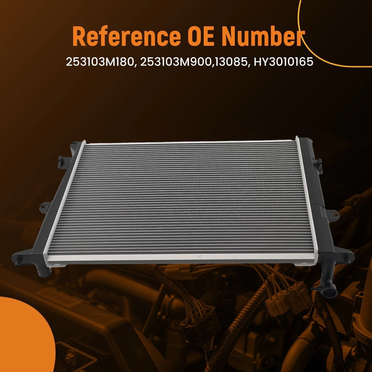 Coolant Radiator for Hyundai Genesis 2009–2012 (521TNH, 253103M180, 253103M900)