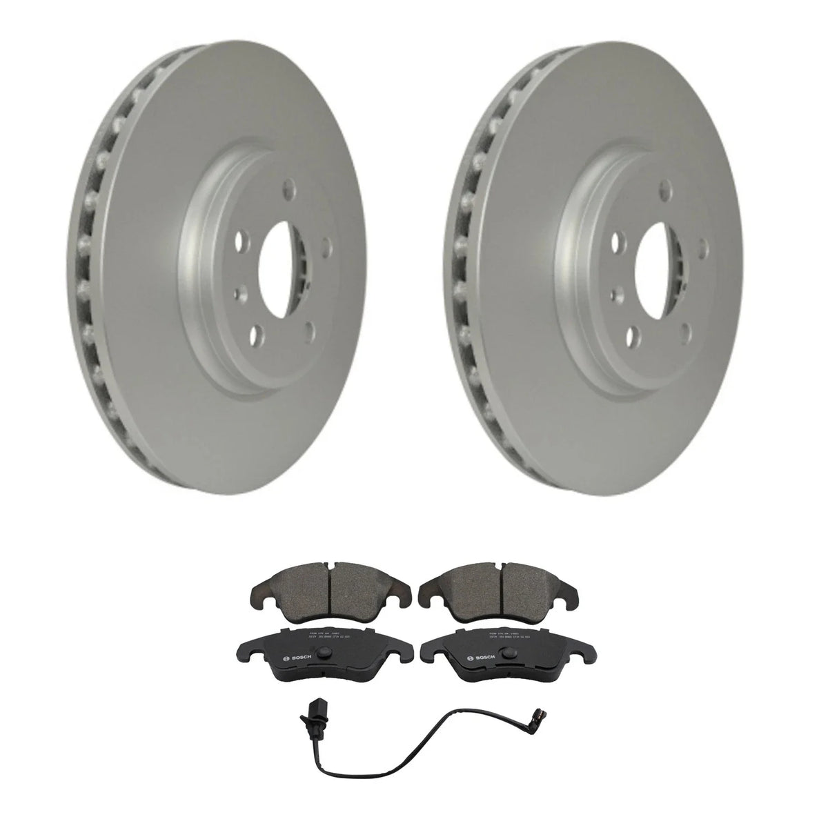 Brake Pads & Rotors Kit for Audi A4 A5 Quattro Q5 (2010–2019) - Hella, Bosch