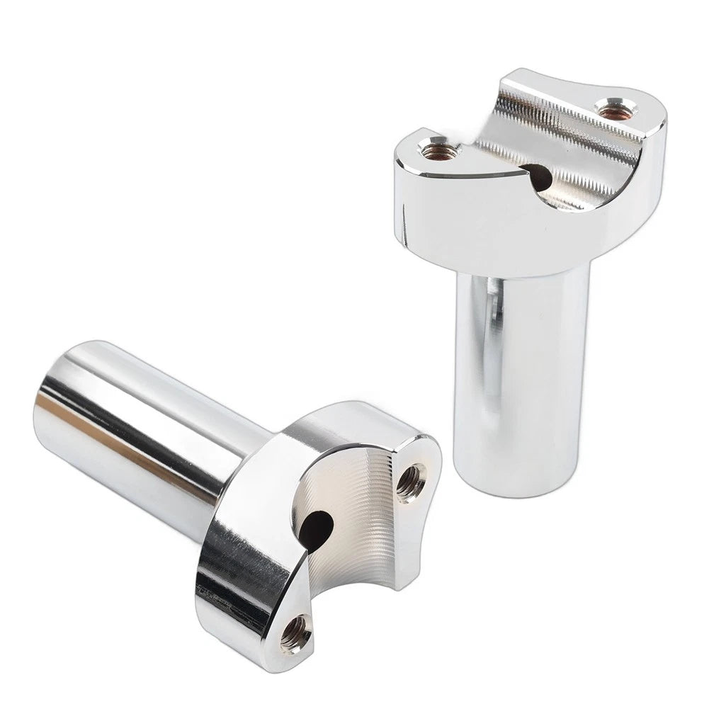 3.5" Chrome Straight Handlebar Risers for Harley Dyna Sportster