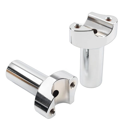 3.5" Chrome Straight Handlebar Risers for Harley Dyna Sportster