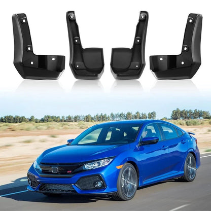 Set of 4 Mud Flaps Splash Guards for Honda Civic Sedan (2016–2019)