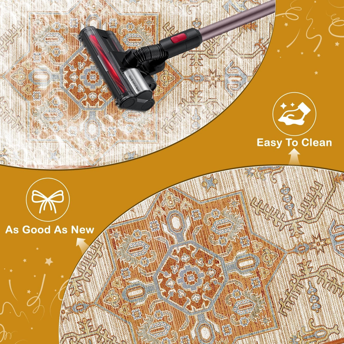 Set of 3 Long Kitchen Rugs 16x28, 16x47, 16x59 for Home Decor