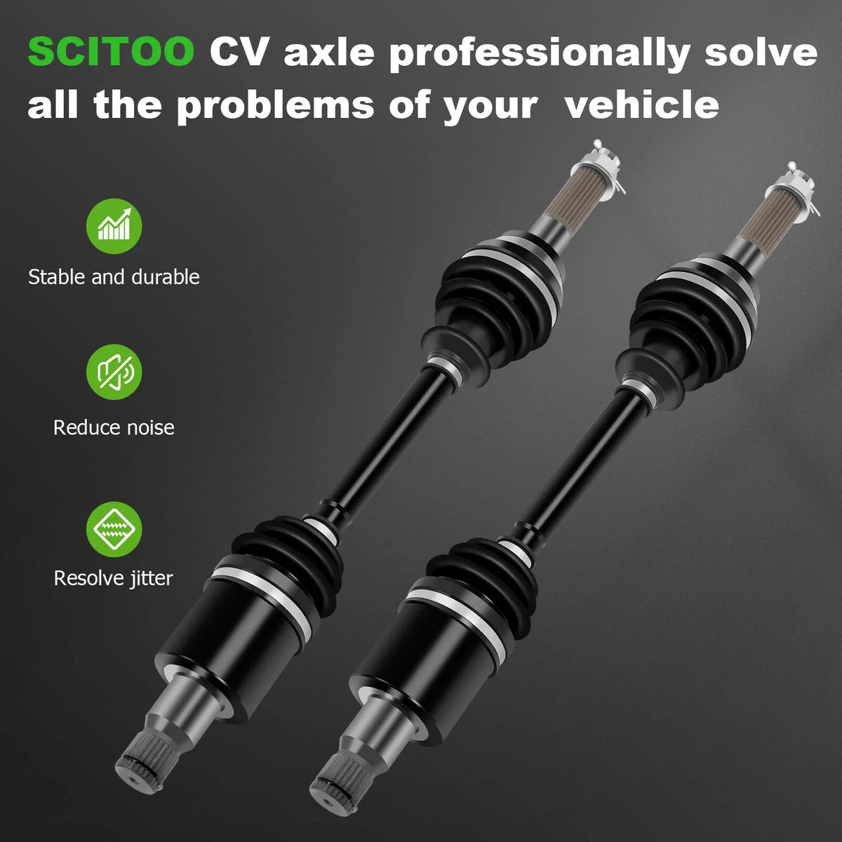 Pair of CV Axles for Polaris RZR 800 (2008–2013) - Rear Half Shaft