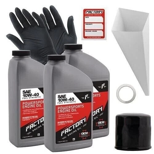 3qt Oil Change Kit SAE 10W-40 for Yamaha YZF-R3 (2015–2023)