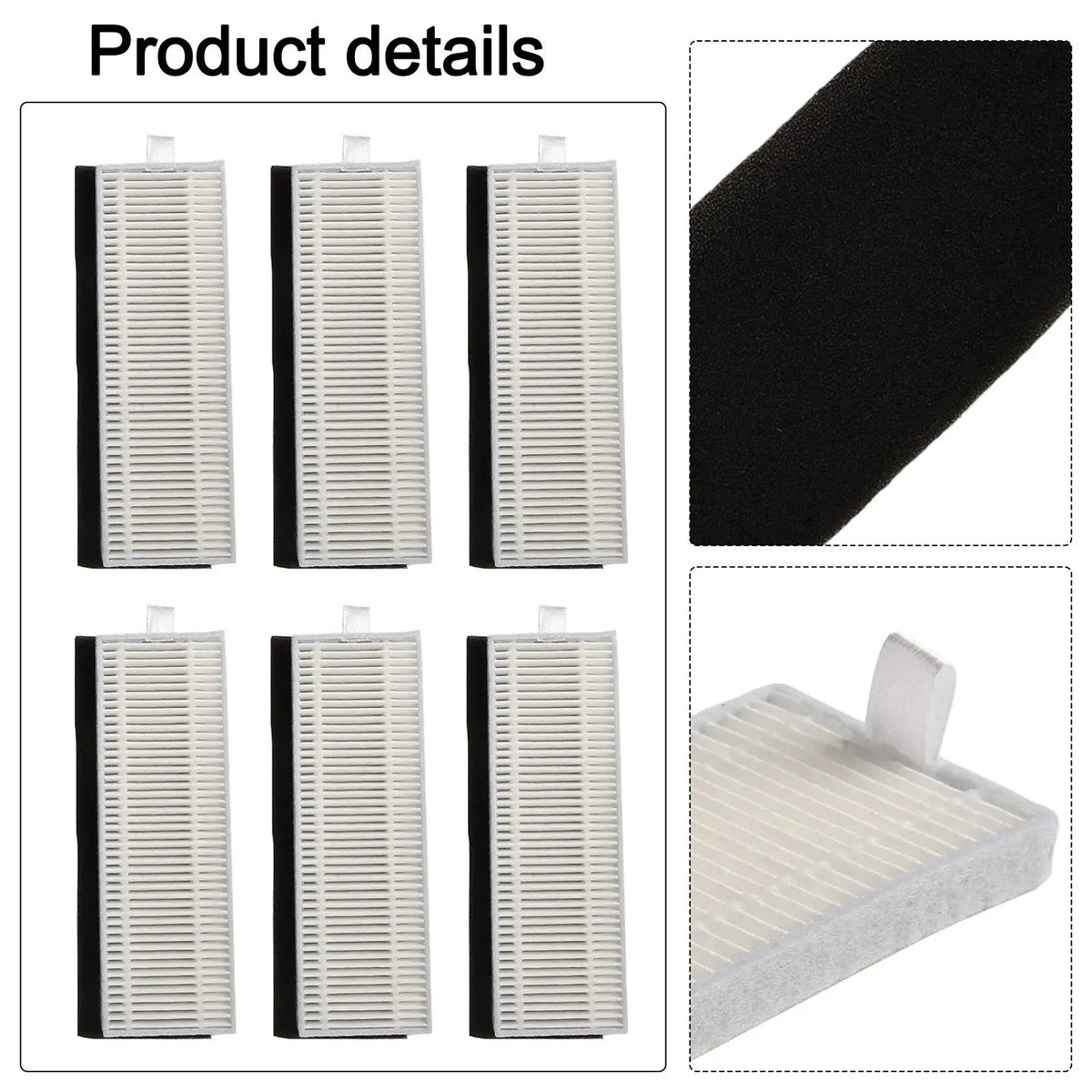 Replacement Filters Pack of 6 for ILIFE V3x (2015–2023)