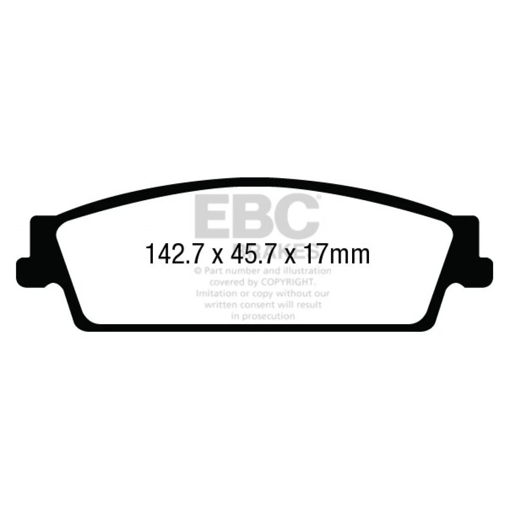 EBC Greenstuff Rear Brake Pads for Chevy Suburban (2015–2018) TLX-ebcDP63022-CL360A72