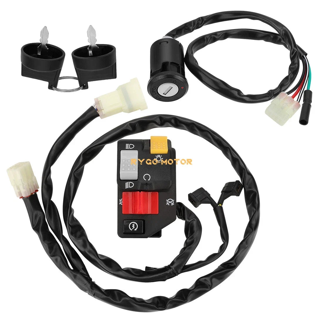 Handlebar & Key Switch for Honda TRX400EX 400EX Sportrax 400 1999–2004