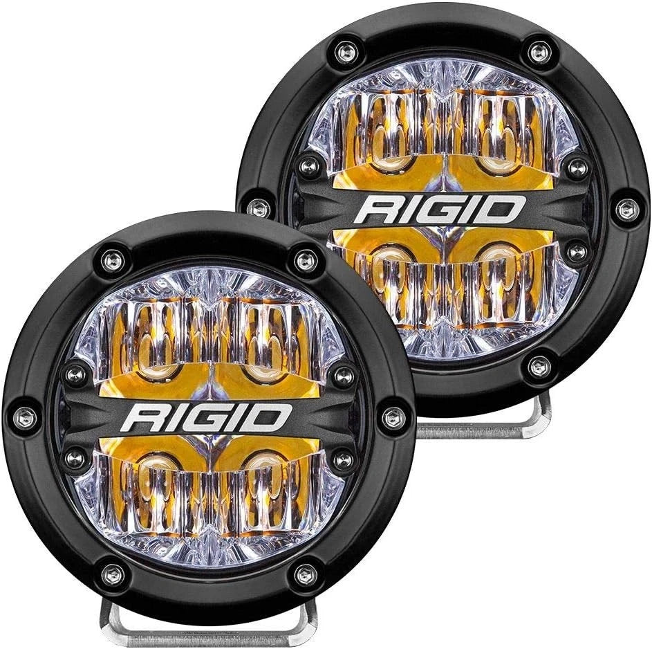 Rigid 360 Amber Back Lit 4" A-Pillar Light Kit for Toyota Tacoma (2016–2023) 46708