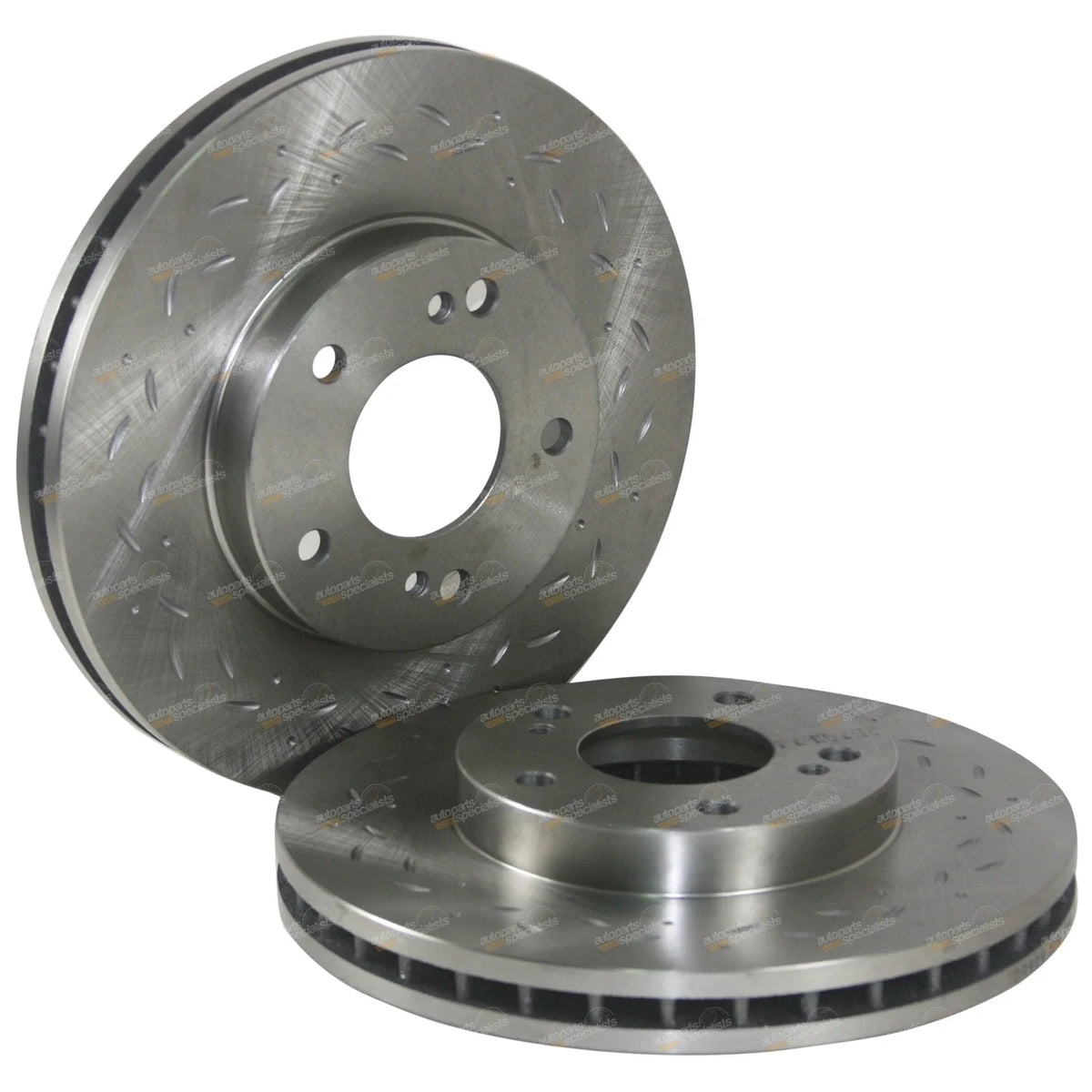 Front Dimple Slotted Disc Brake Rotors for 200SX S14 S15 300ZX Z32 VG30DDT