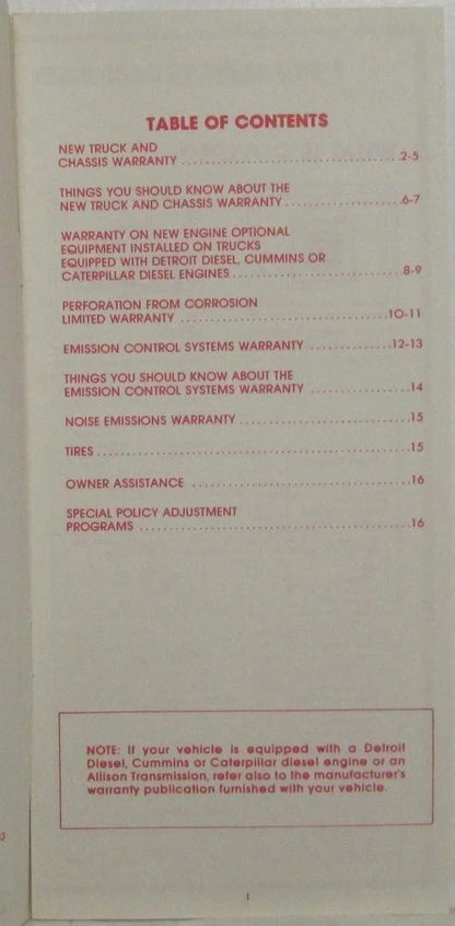 1983 GMC Truck 8 thru 9 Series Parts