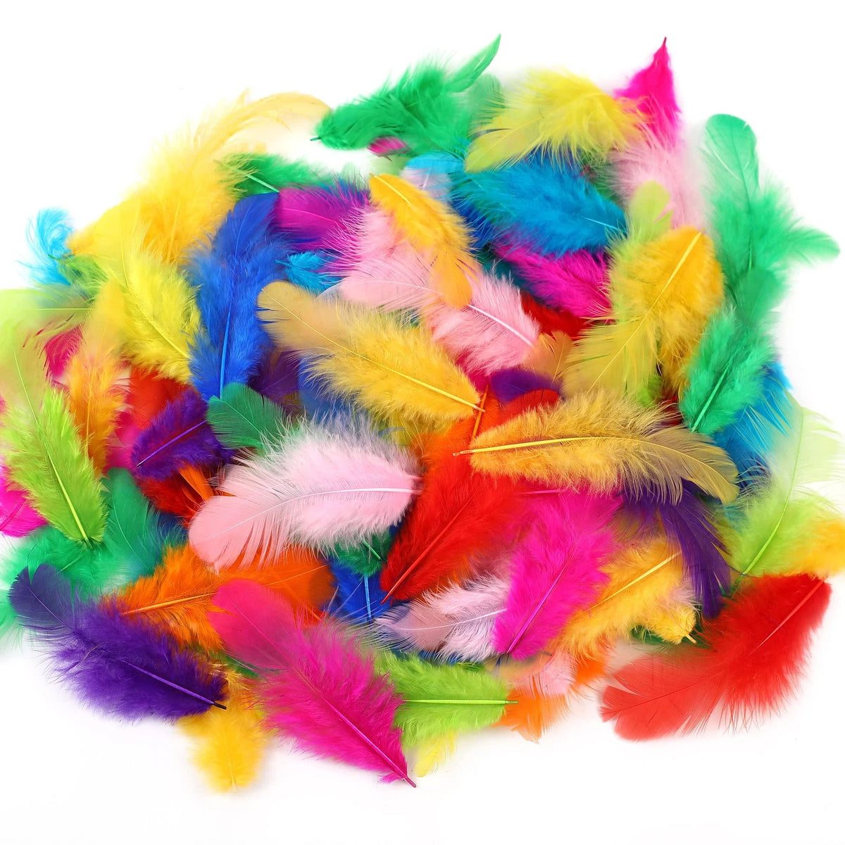 300pcs Colorful Craft Rooster Feathers for Soarer