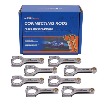 Forged 4340 H-Beam Connecting Rods for Chevy SBC (6.000" 2.100" .927")