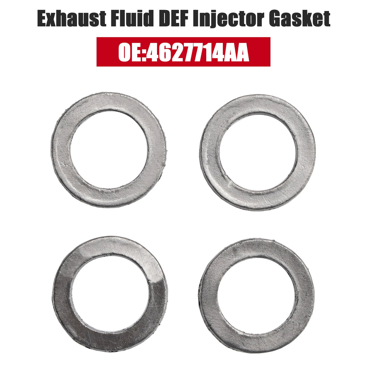 4X Exhaust Fluid DEF Injector Gasket 04627714AA for Dodge Ram 6.7L Diesel (2013–2018)