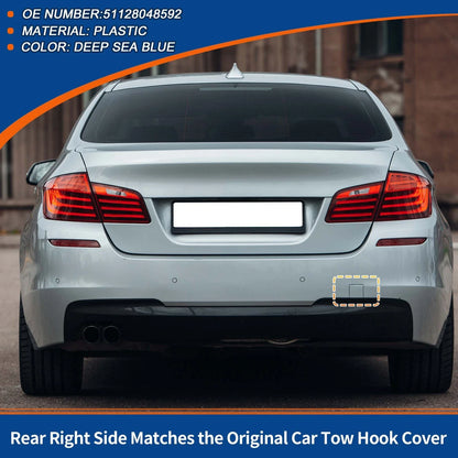 Tow Hook Cover for BMW 5 Series F10 Deep Sea Blue