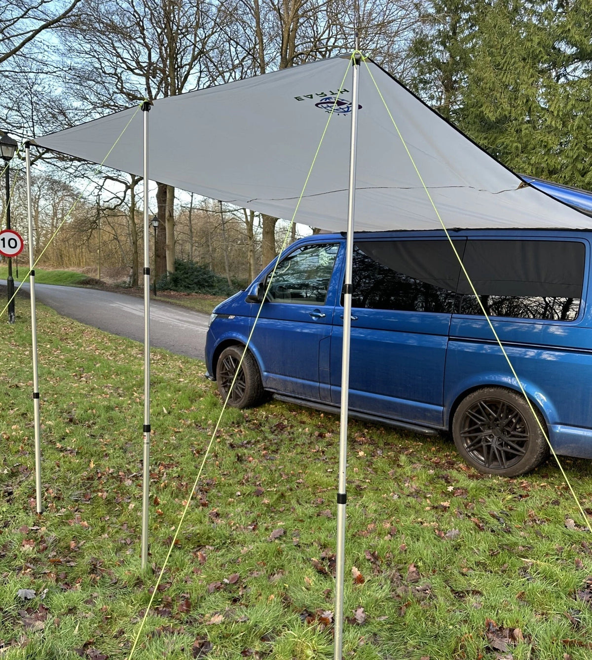 2X Awning Sun Canopy for Campervan Caravan (2010–2023) 2.4 x 3m Stone