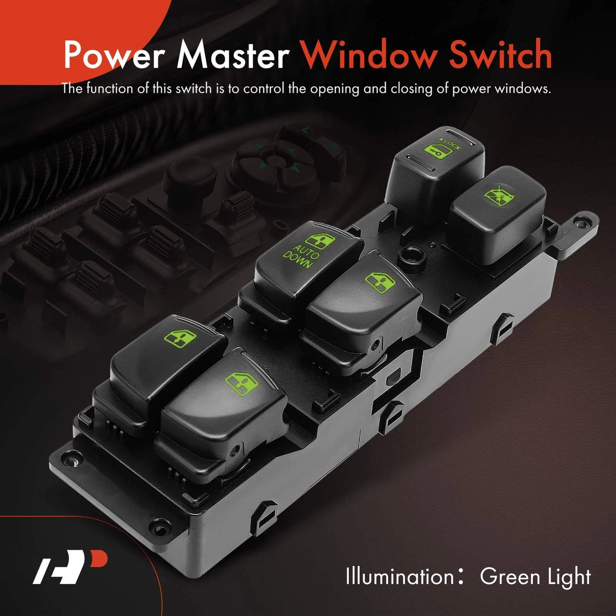 Front Left Power Window Switch for Hyundai Accent (2008–2010) 935701E111, 1S15867, DWS769