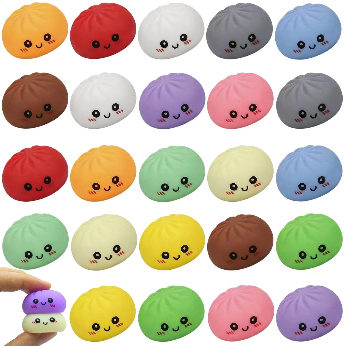24pcs Pack Taba Squishies Kawaii Fidget Toys for Kids
