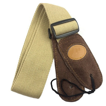 Adjustable Leather Ends Guitar Strap for Electric Acoustic Guitar Bass