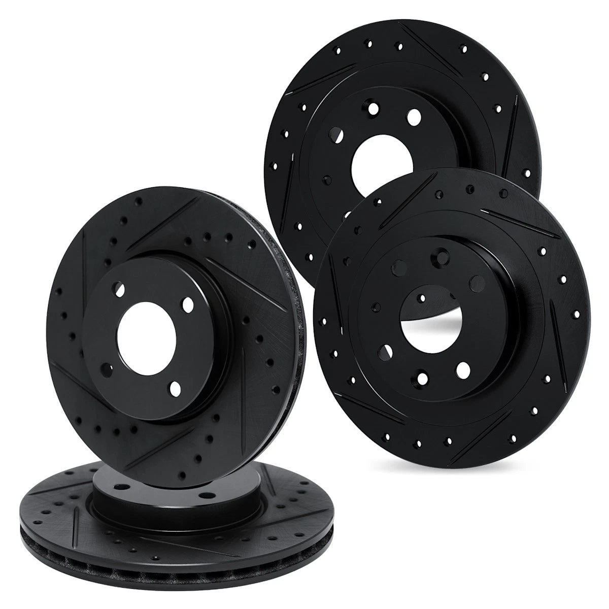 4X Brake Discs WHPN2-03019 for Hyundai Elantra (1994–1996) With Rear Drum