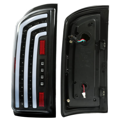LED Tube Bar Clear Tail Lights for Dodge Ram 1500 2500 3500 (2007–2009)
