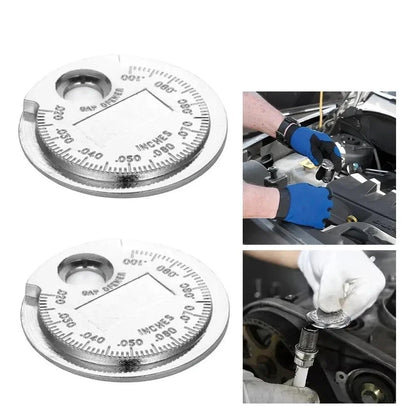 2X Spark Gap Gauge Coin Type Tool for Measurement 0.020 to 0.100 Inch