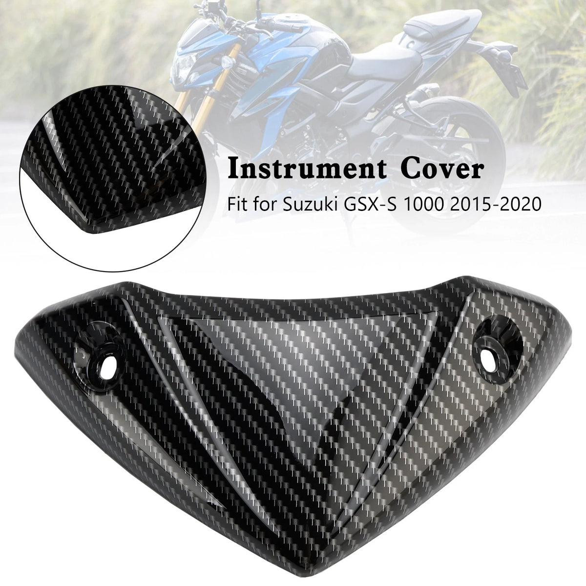 Carbon Headlight Instrument Cover for Suzuki GSX-S 1000 (2015–2020) M549-A397-CBN