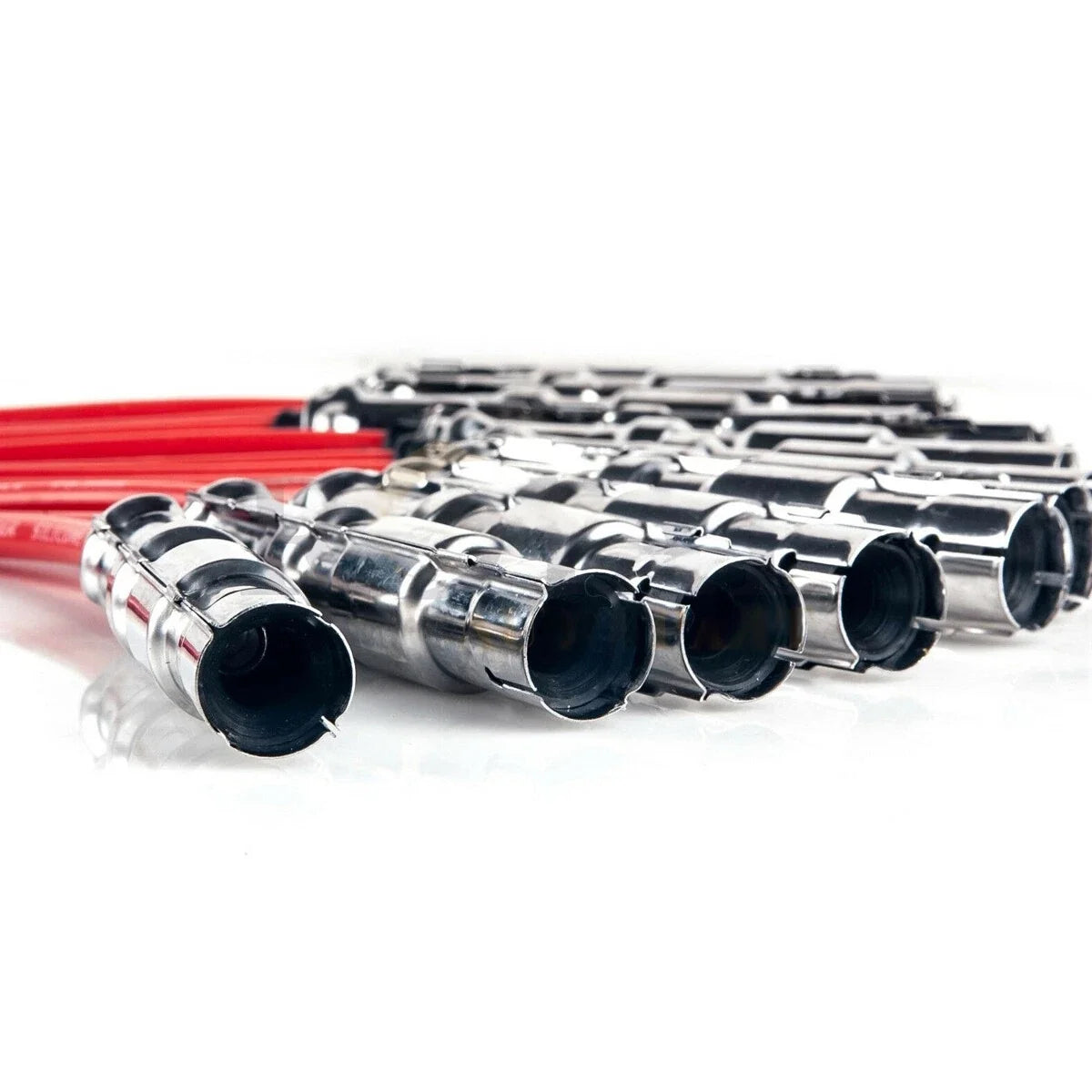 12PCS Red Spark Plug Wires for Mercedes Benz C-Class ML SLK (2001–2008) 1121500218
