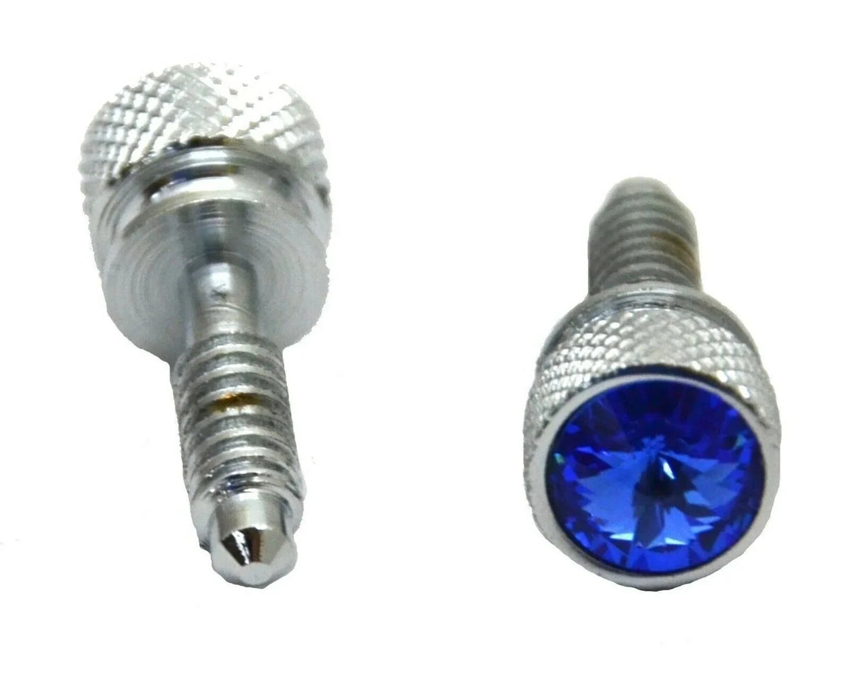 Pair of Dash Panel Screws for Peterbilt 2001–2005 (67091) Blue Jewel Chrome