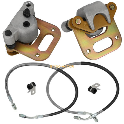 Front Brake Caliper w/ Pad & Line for Polaris Sportsman 500, 400, Xplorer 400, 500 (1996–2007)