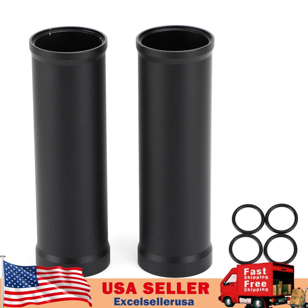 Front Fork Cover Pipe Protector for Honda Rebel CMX 300 500 (M506-B023-BLK)
