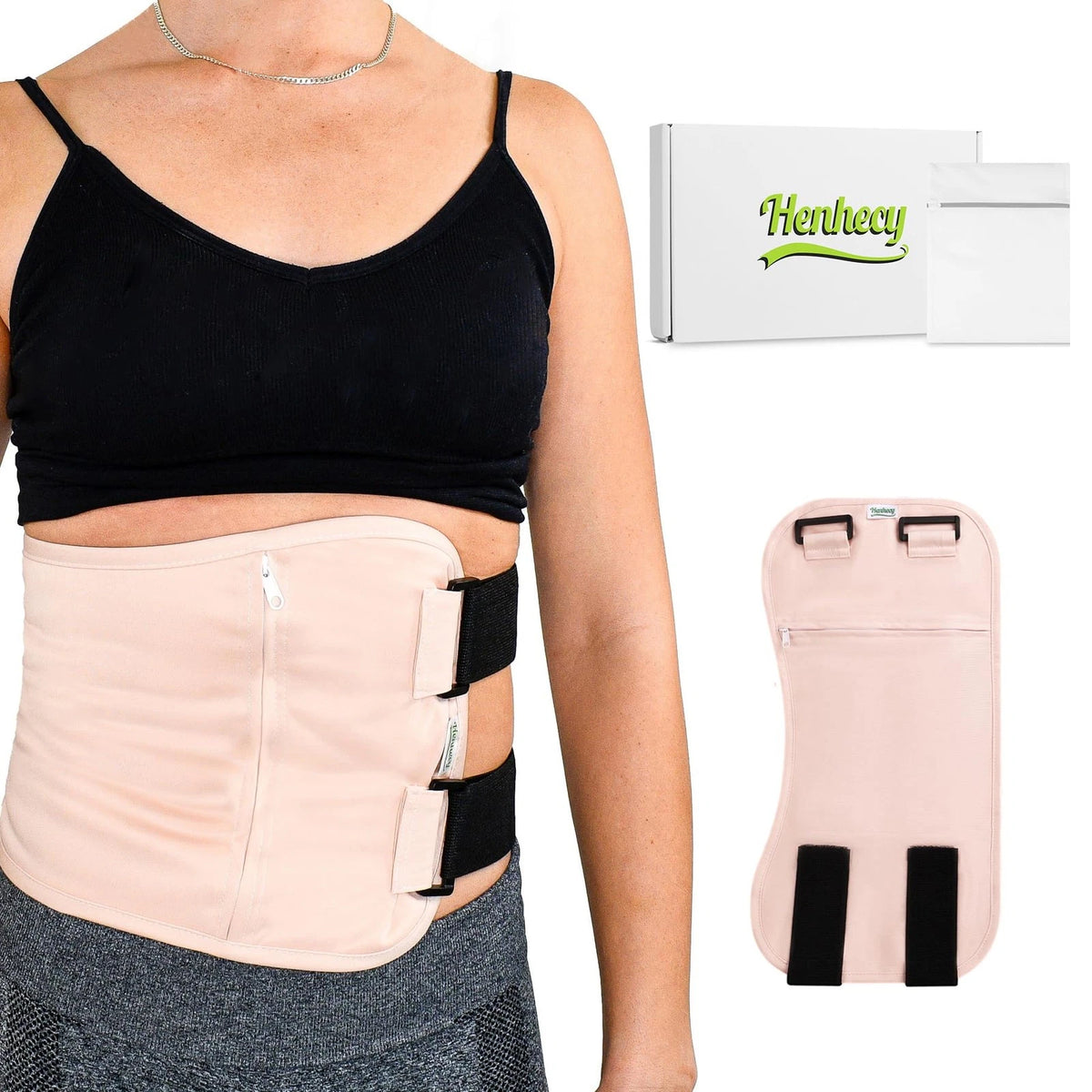 Castor Oil Pack Wrap for Stomach (Pack of 1) - Pink