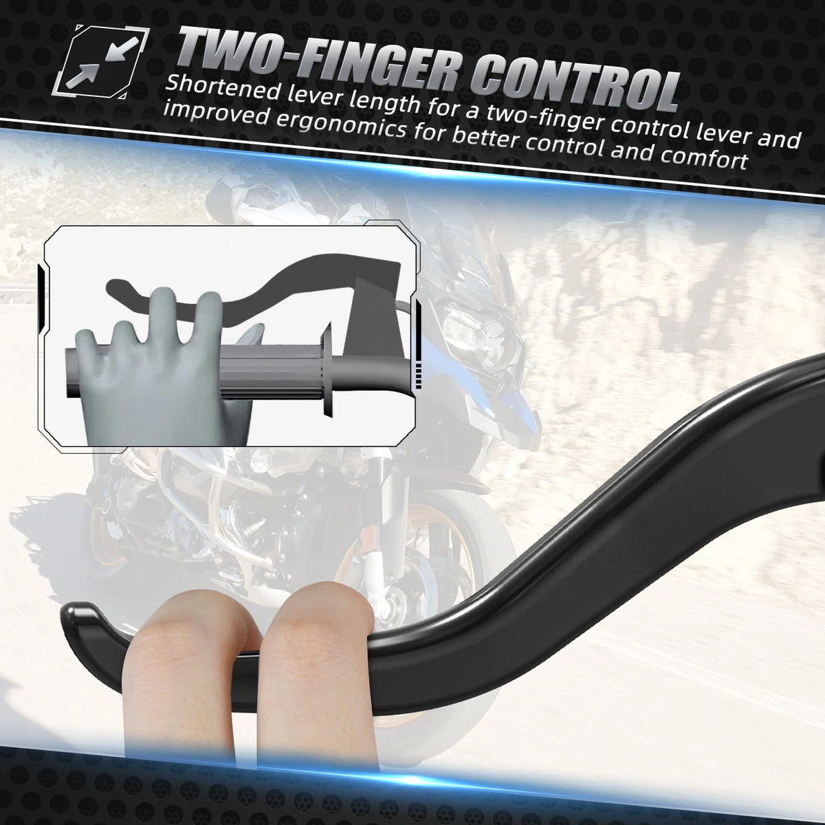 CNC Billet Shorty Clutch Lever for KTM 1290 Super Adventure S (2021–2024)