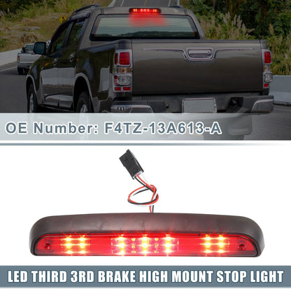 High Mount Stop Light F4TZ-13A613-A for Ford F150 (1997–2003) Chrome Red Lens