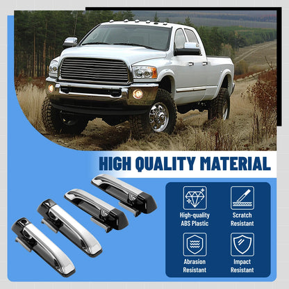 Set of 4 Exterior Door Handles for Dodge Ram 1500 (2009–2024)