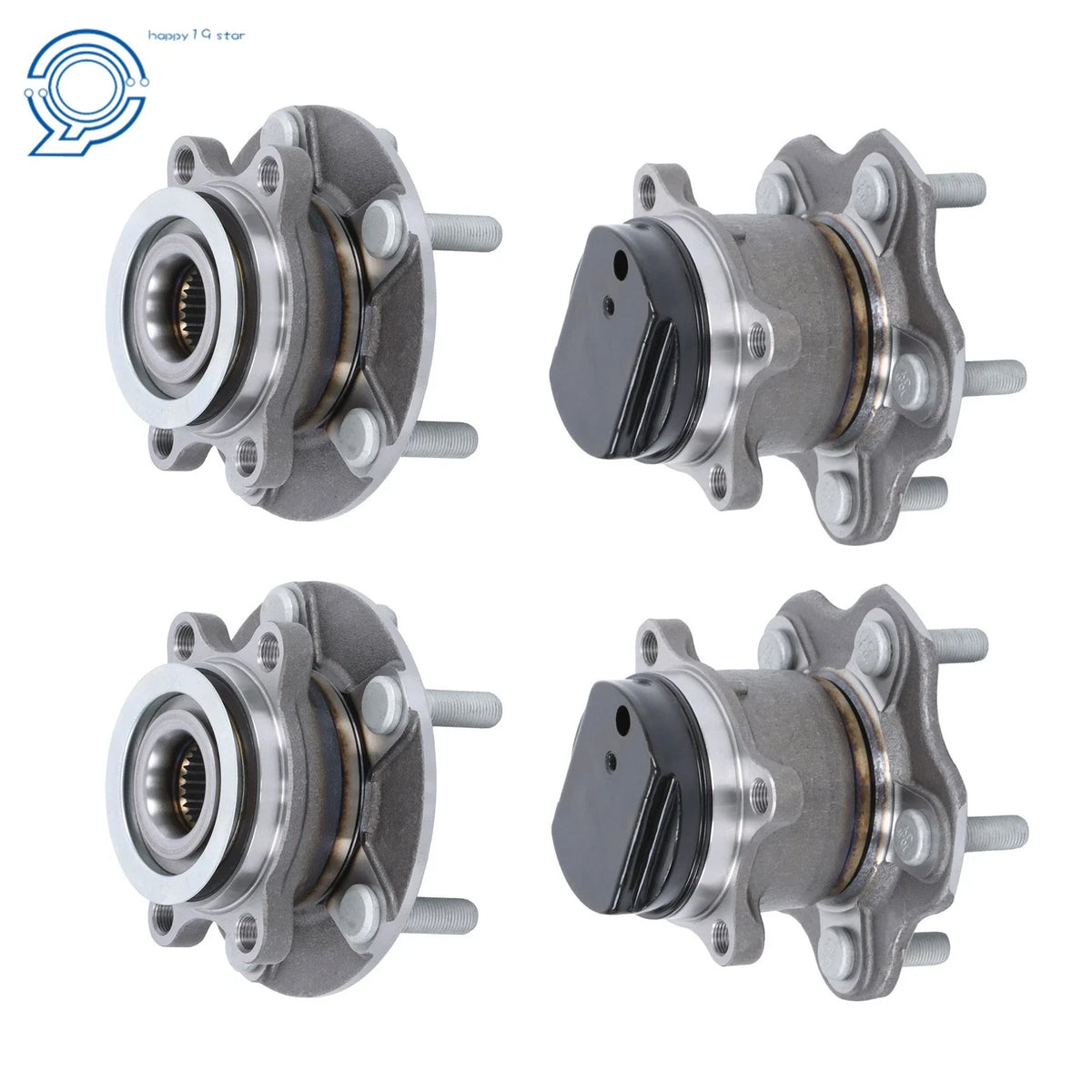 Set of 4 Wheel Hub Bearings for Nissan Rogue (2008–2013)