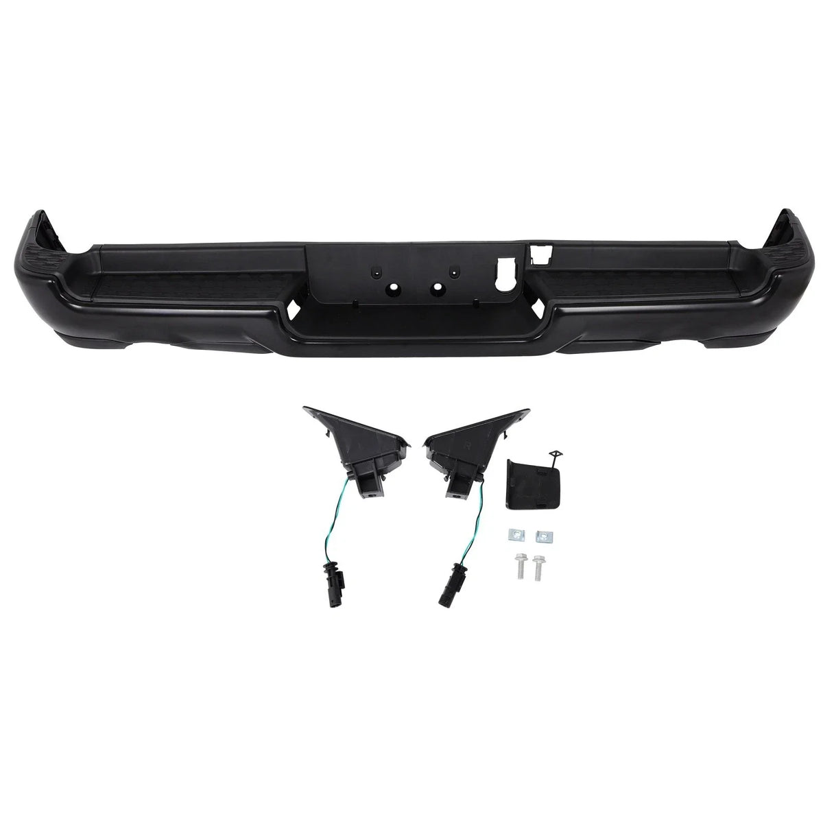 Steel Rear Bumper for RAM 1500 (2019–2024) w/ Dual Exhaust