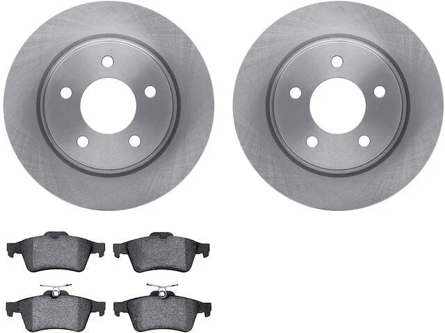 Rear Brake Pad and Rotor Kit for Mazda 3 Sport (2010–2013) RD229FD