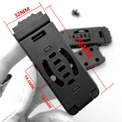 2X Fold Over Belt Clip Sheath Clamp for Holster (DIY Tool)