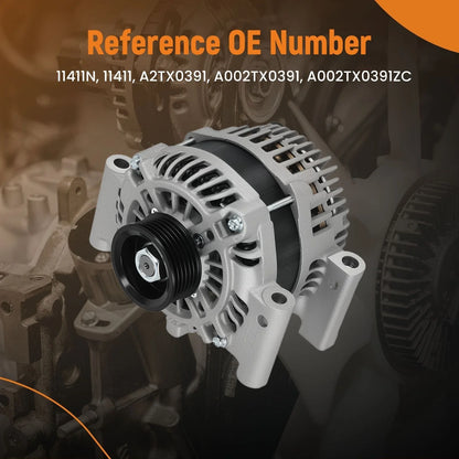 150A Alternator for Ford Escape Fusion (2009–2012) V6 3.0L 9L8T10300AB 11411N