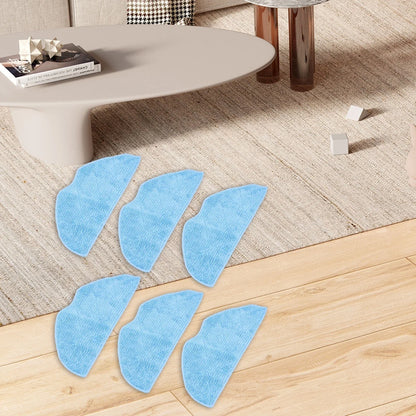 6 Mop Cloths for Tefal XPlorer Series 70 (RG8477WH/140 RG9177WH)