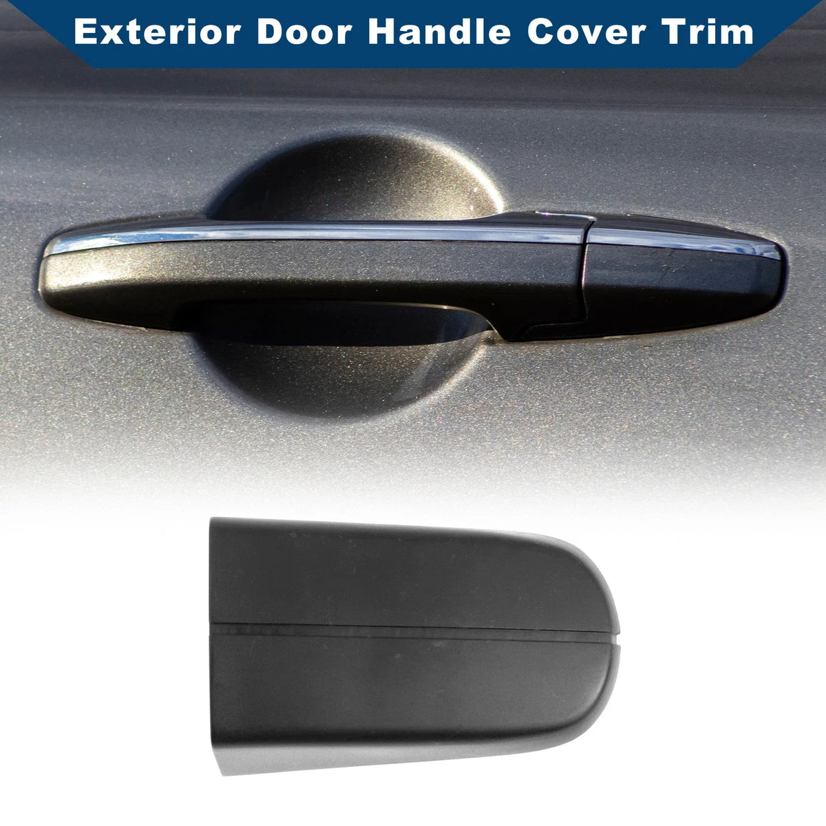 Exterior Door Handle Cover Trim for Ford Kuga MK1 (2008–2012) Black ABS
