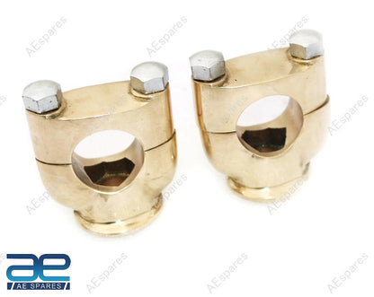 1" Handlebar Riser Holding Bracket Clamp Set for Universal Fit