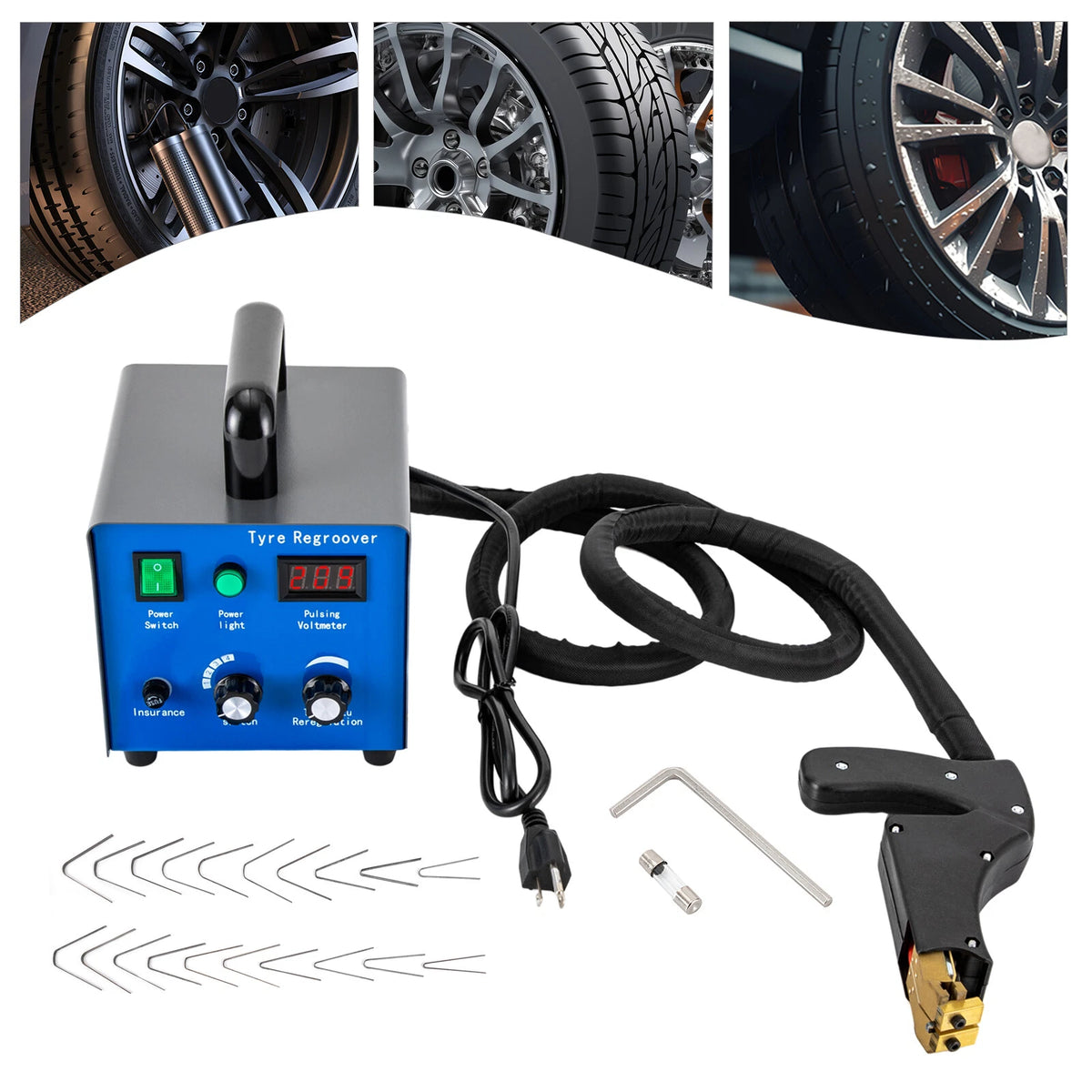 2X Tire Groover for Truck (2010–2023) Rubber Regroover Grooving Tools