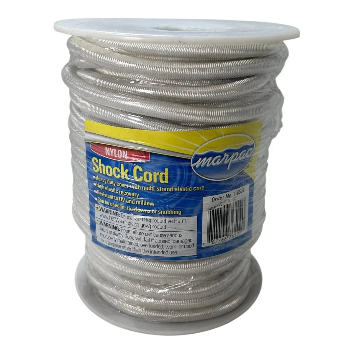 3/8" x 100FT Heavy Duty Nylon Shock Cord for Marpac 7-6509